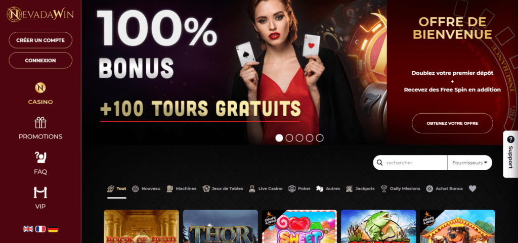 NevadaWin Casino Bonus